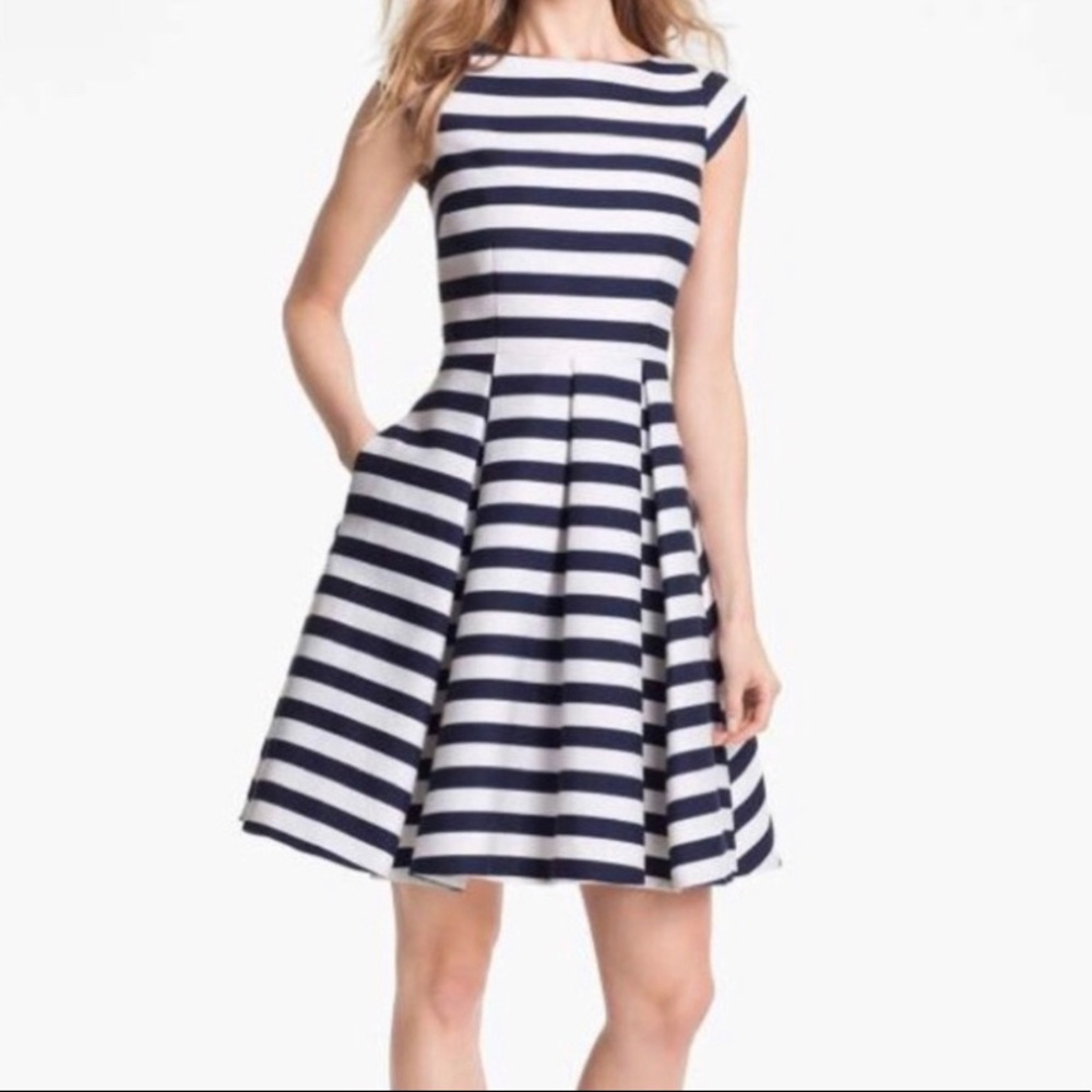 Kate Spade Mariella Blue and White Striped Dress